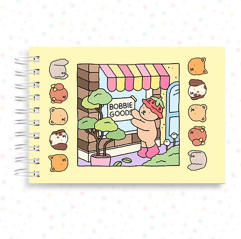 Livro De Colorir Bobbie Goods Comfy Cozy Capa Dura Desenhos Variados Folha Acetato Papel Gramatura 180g Edição Inédita