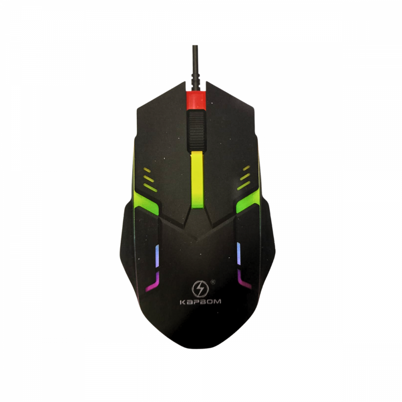 Kit Teclado E Mouse Gamer Semi Mecânico LED RGB
